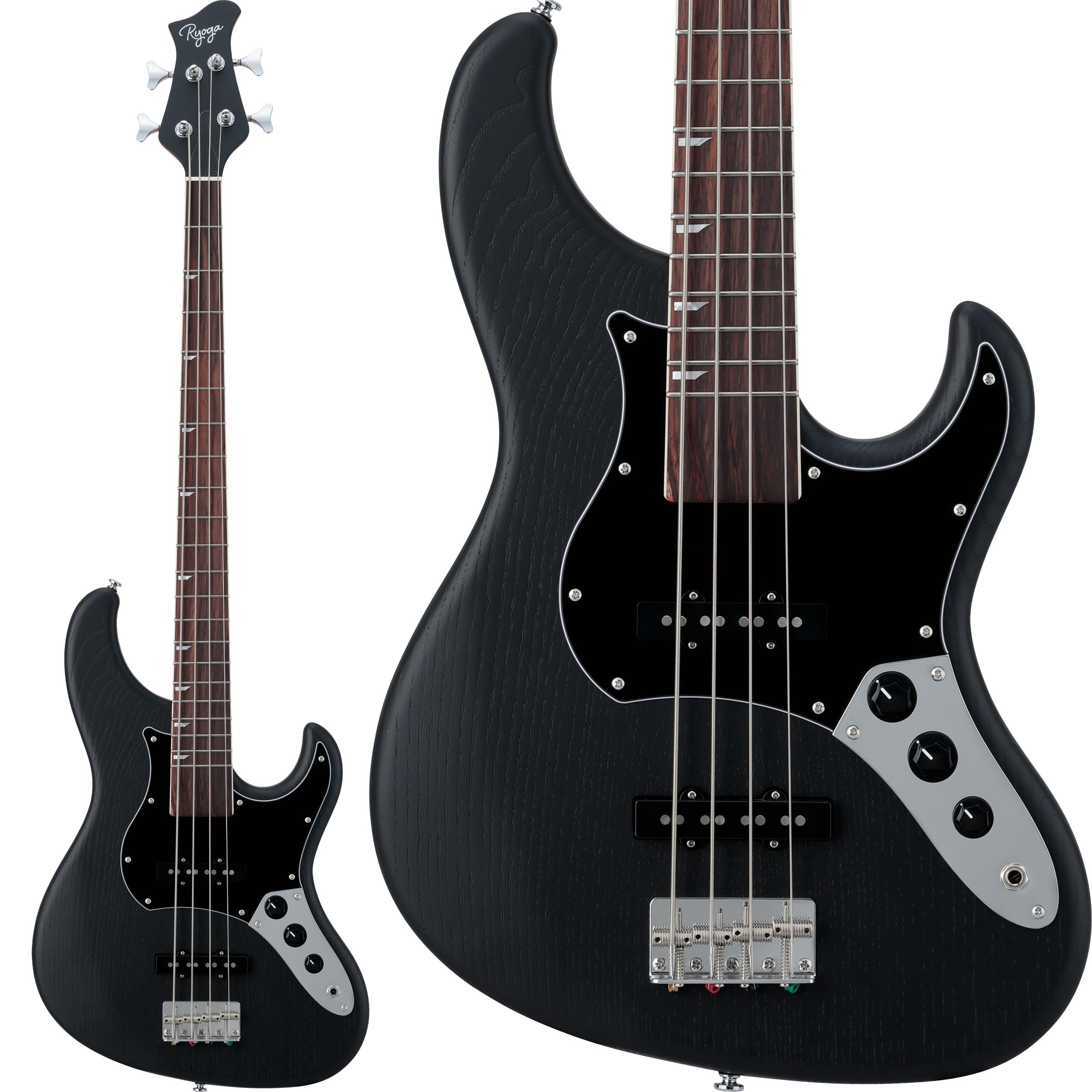 Amazon | Ryoga VAL-BASS/Fit オープンポアブラック エレキベース 軽量
