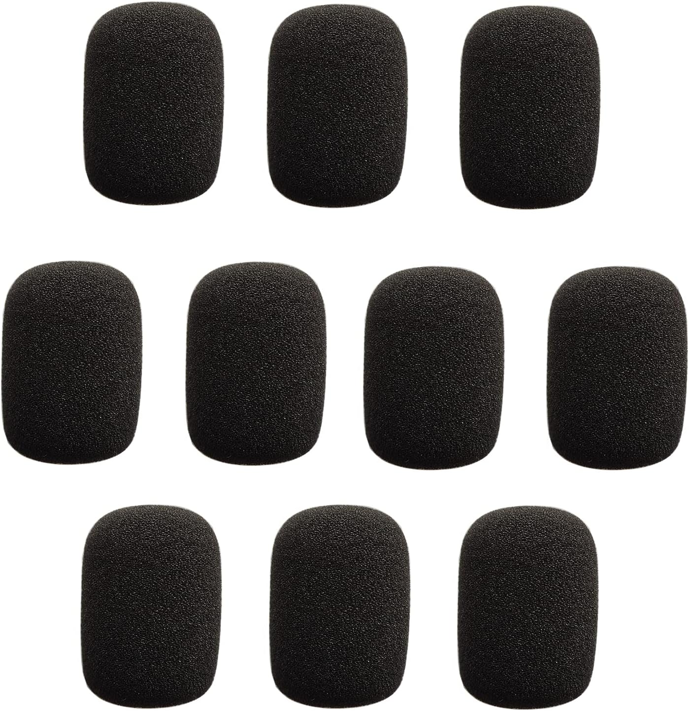 VELKPRO Microphone Windscreen, 10 Pack Mini Foam Mic Covers