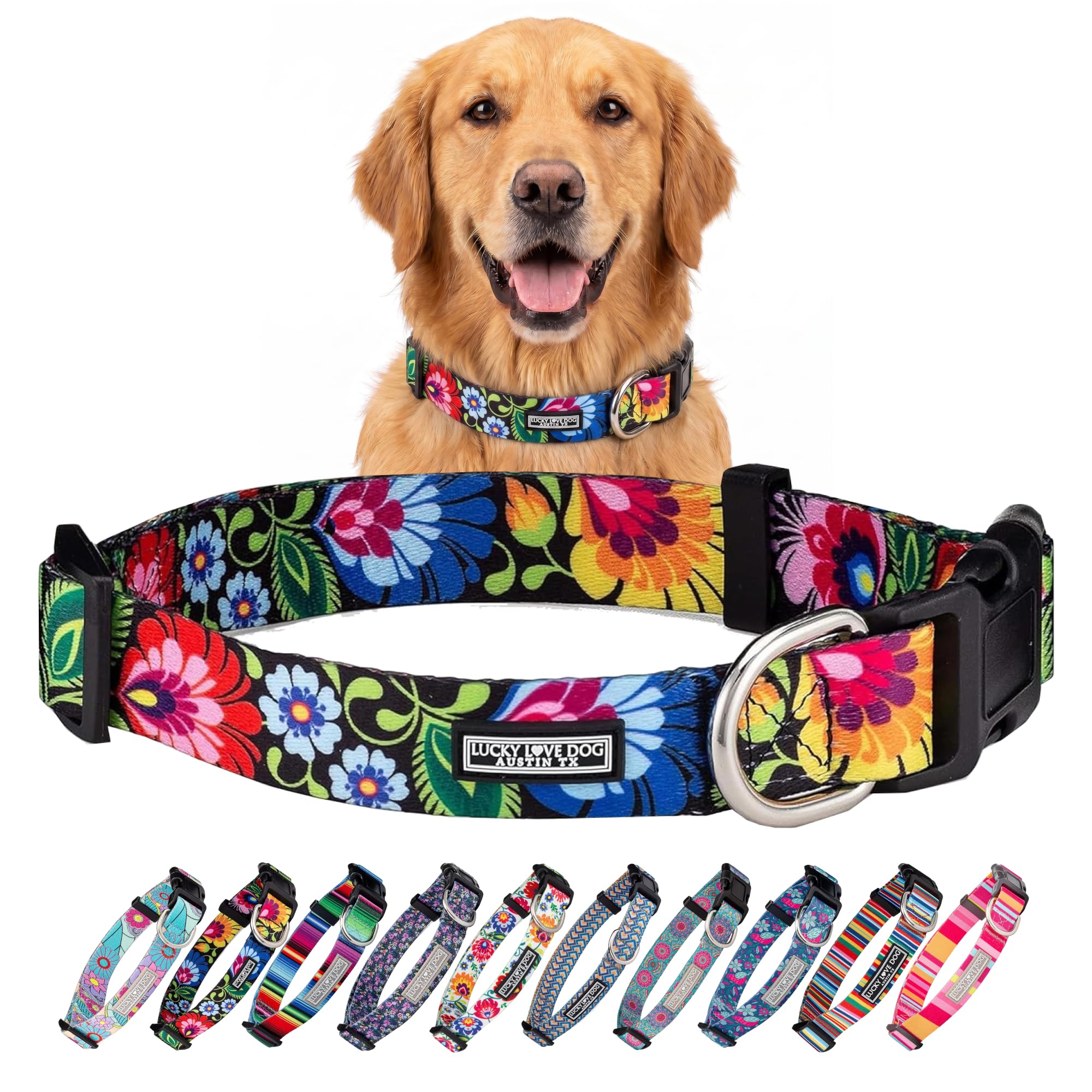 Lucky Love Dog Collar for Large Dogs – Blackbird