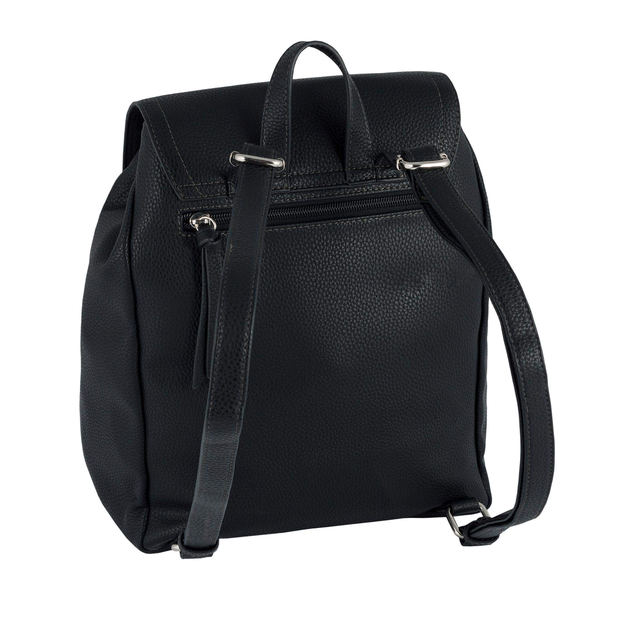 TOM TAILOR Tinna plecak damski, czarny, 25x13x31, 003746