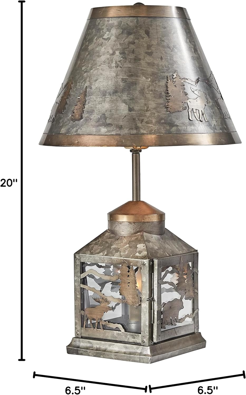 Park Designs Forester's Lantern Lamp with Shade