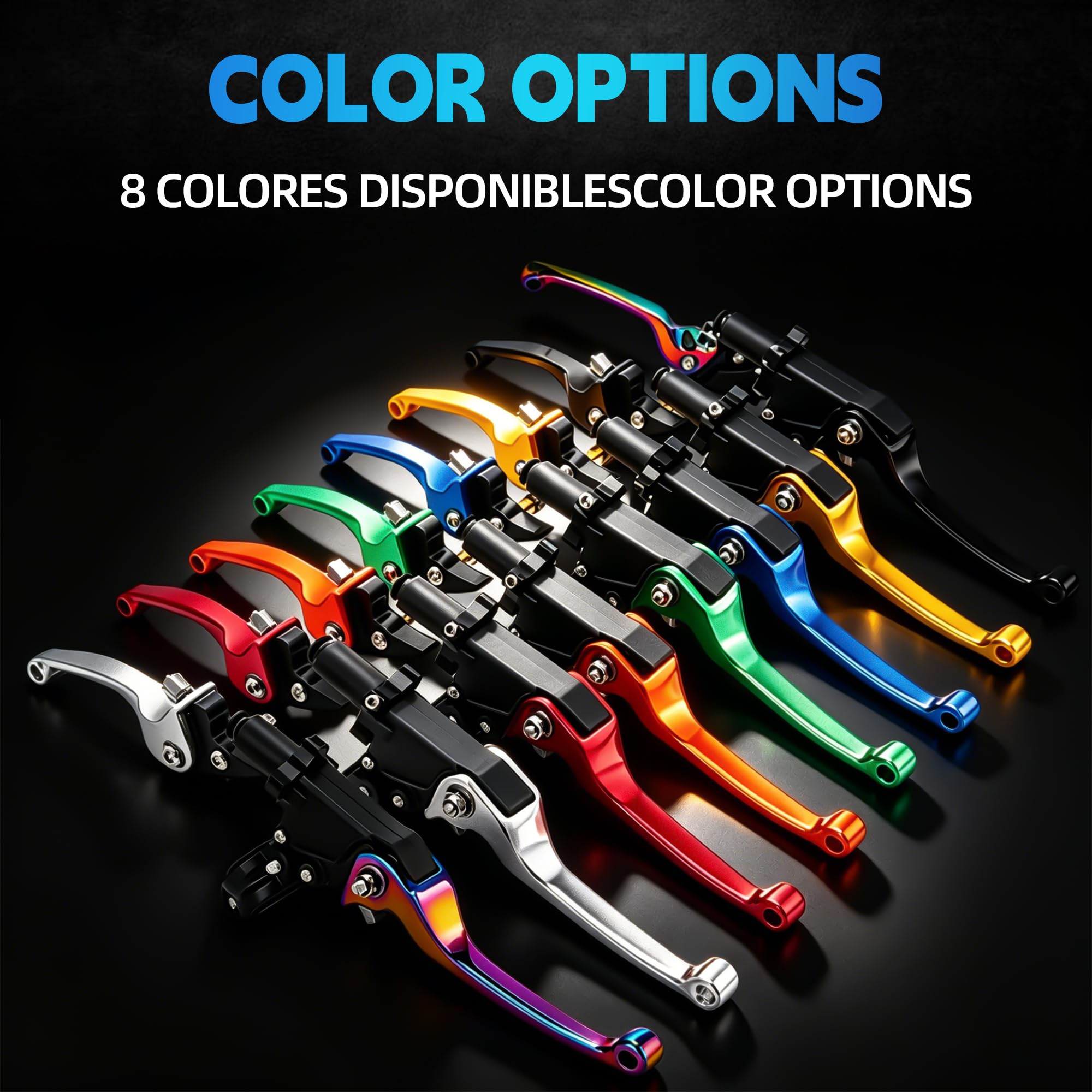 Leva frizione freno pit bike 1 coppia 7/8" 22mm alluminio forgiato pieghevole per 50CC-150CC CRF XR 90/110/125/140/150cc Pit Dirt Bike ATV Mini Bike Rosso