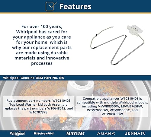 Miniatura 4 de Whirlpool Cerradura W10810403