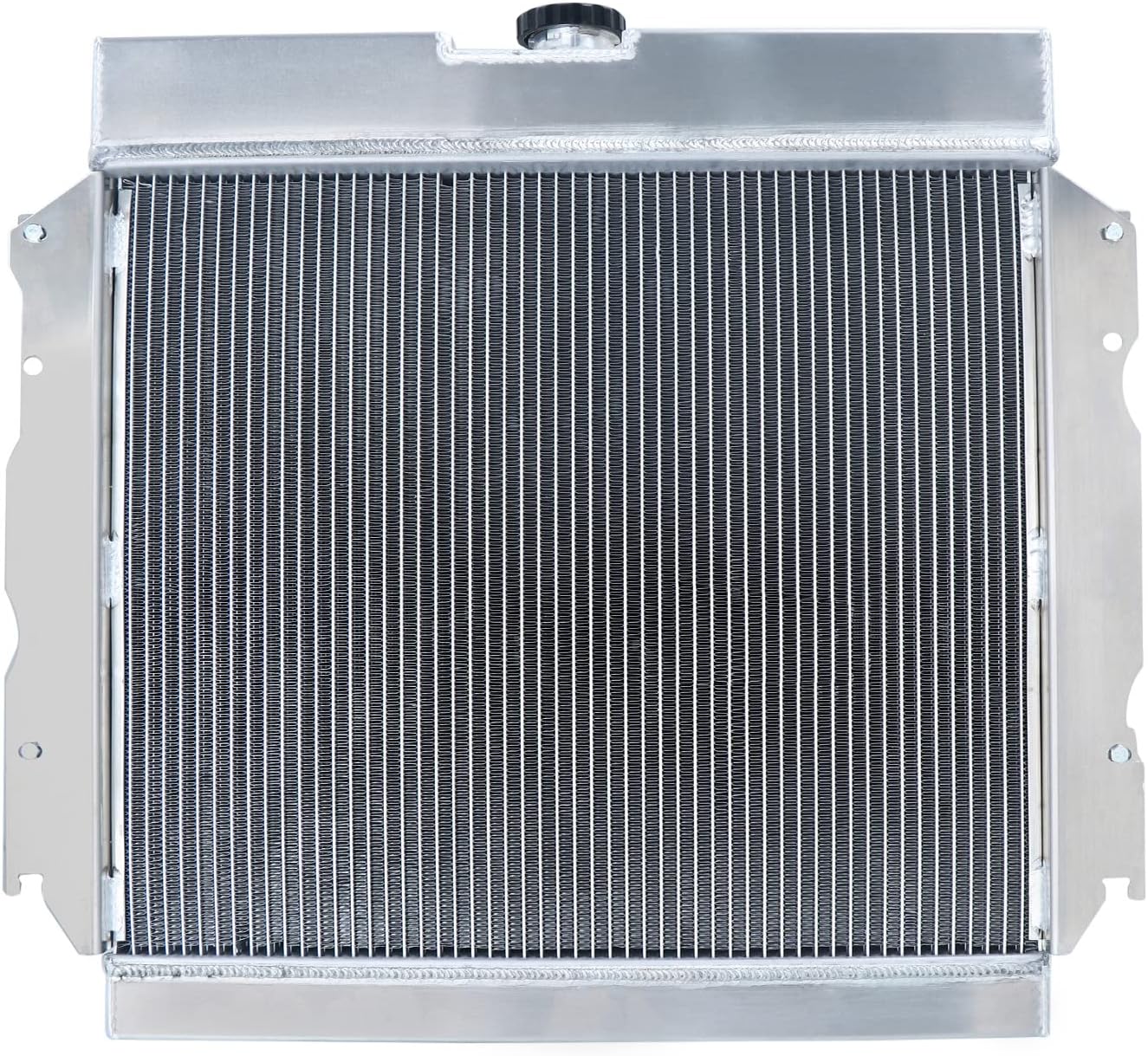 4 Row Aluminum Radiator Fit 1965-1969 66 67 68 Dodge Coronet/Charger & 1963-1967 Plymouth Belvedere/Fury 64 65 66 Radiators + Shroud + Fan + Relay