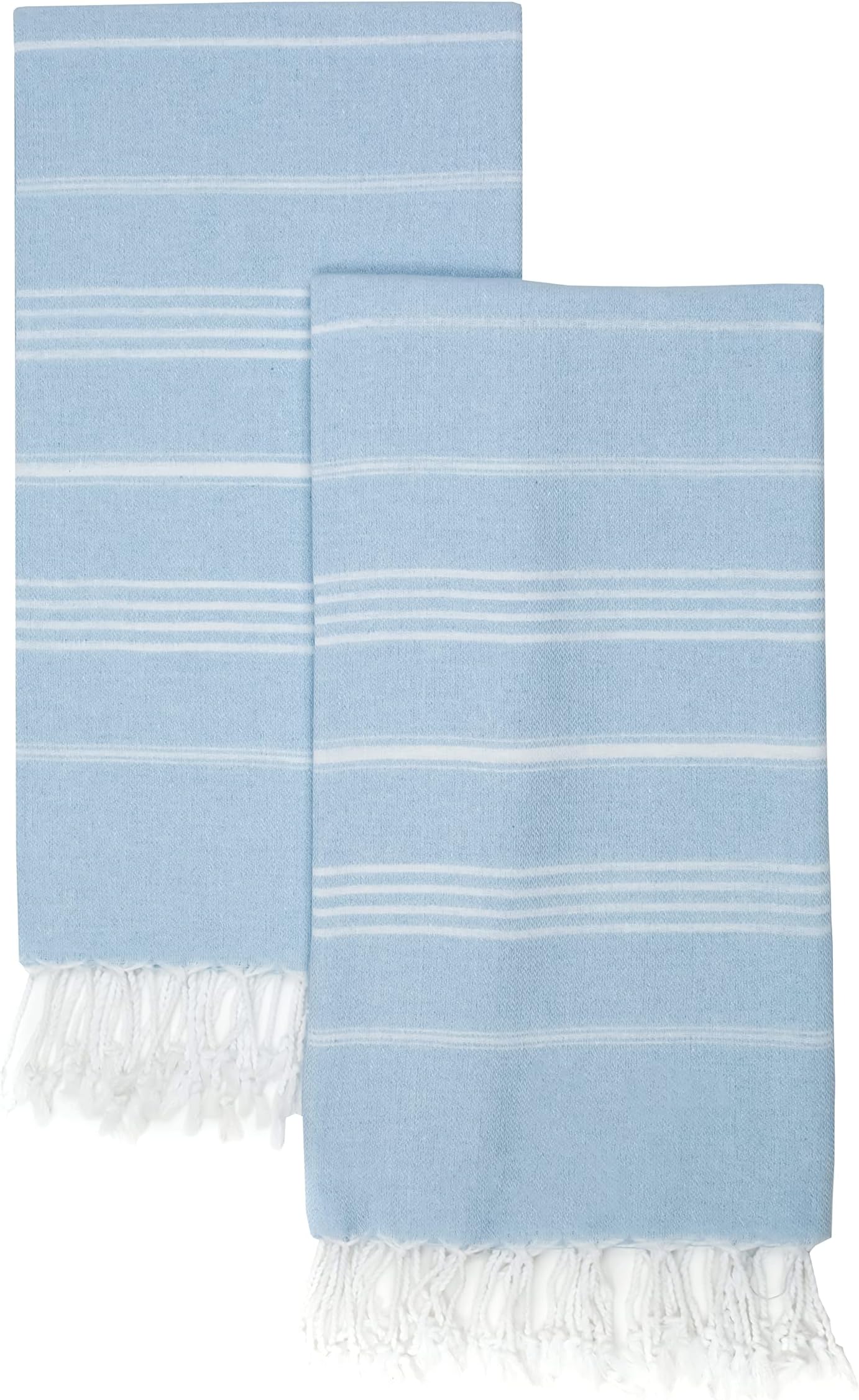 PARK & OZ Turkish Beach Towels 2-Pack – Oversized 100% Cotton Quick-Dry, Sand-Free & Ultra-Absorbent Blanket 72" x 40" – Lightweight Travel Towels for Beach, Pool, Spa, Gym, Camping & Home