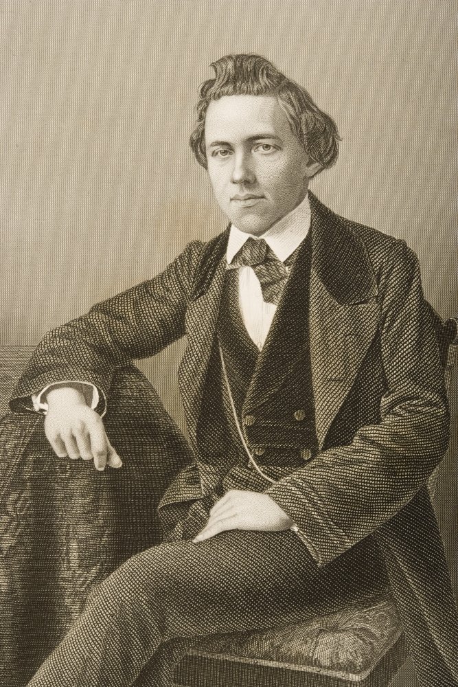 Paul Charles Morphy 1837-1884 American Chess Player Engraved By DJPound From A Photograph By Thompson Of Paris From The Book The Drawing-Room Portrait Gallery Of Eminent Personages Volume 2 Published