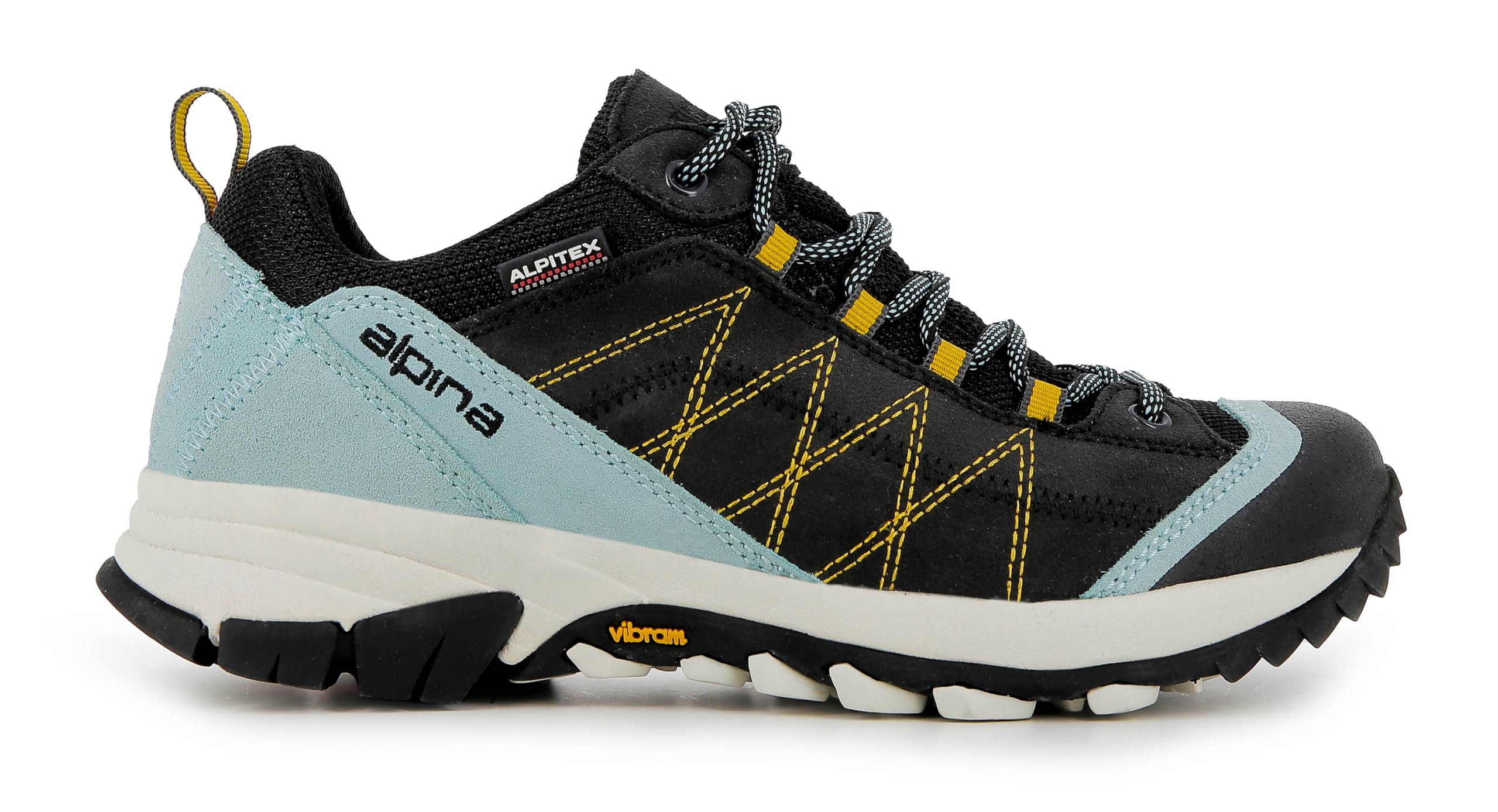 AlpinaGLACIA Women's Hiking Shoes with Alpitex Breathable Membrane and Slip Resistant Vibram Sole Lightweight Trekking Waterproof Footwear for All-Terrain