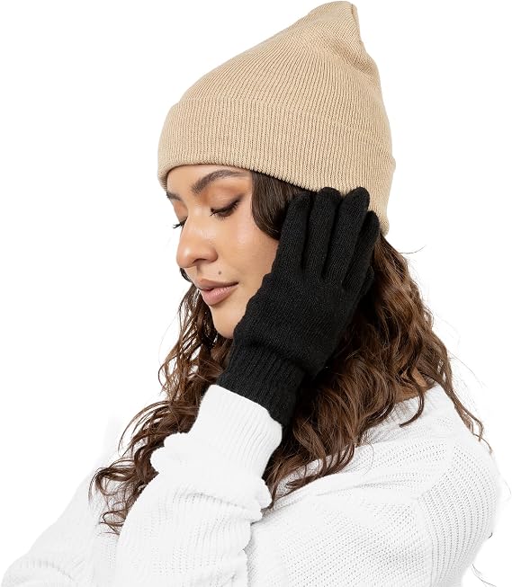 12 Pack Winter Beanie Hats for Men Women, Warm Cozy Knitted Cuffed Skull Cap, Wholesale