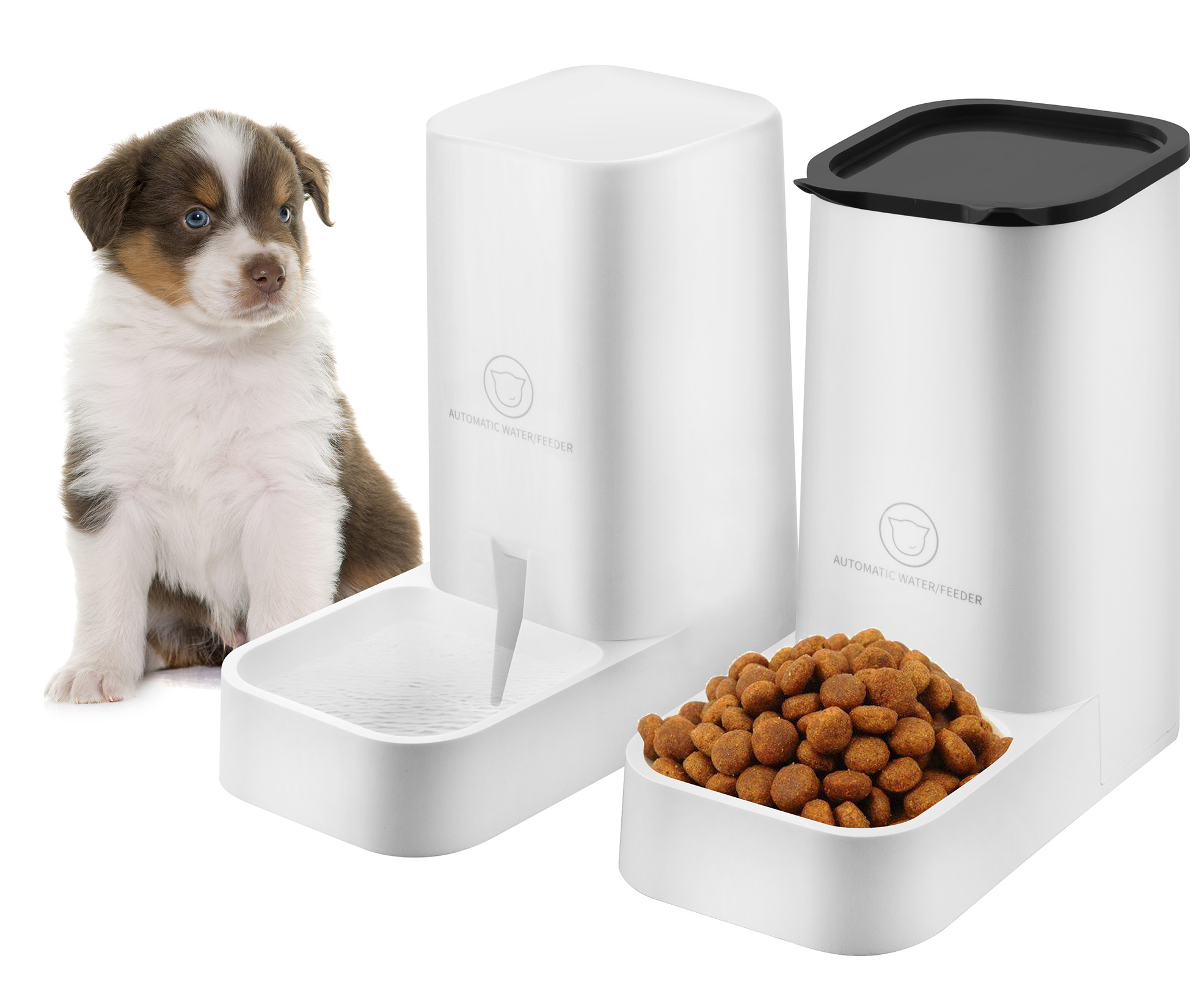 Dog or Cat Automatic Feeder Water Dispenser Set, Food Bowl Cat Food Container for Small, Medium and Large Cats and Dogs… - Image 6