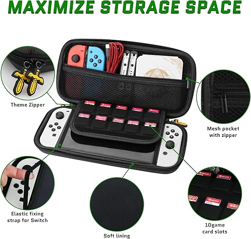 Miniatura 2 de Funda de transporte compatible con Nintendo SwitchSwitch OLED, Tear of The Kingdom Carcasa rígida de viaje portátil para accesorios de Switch con