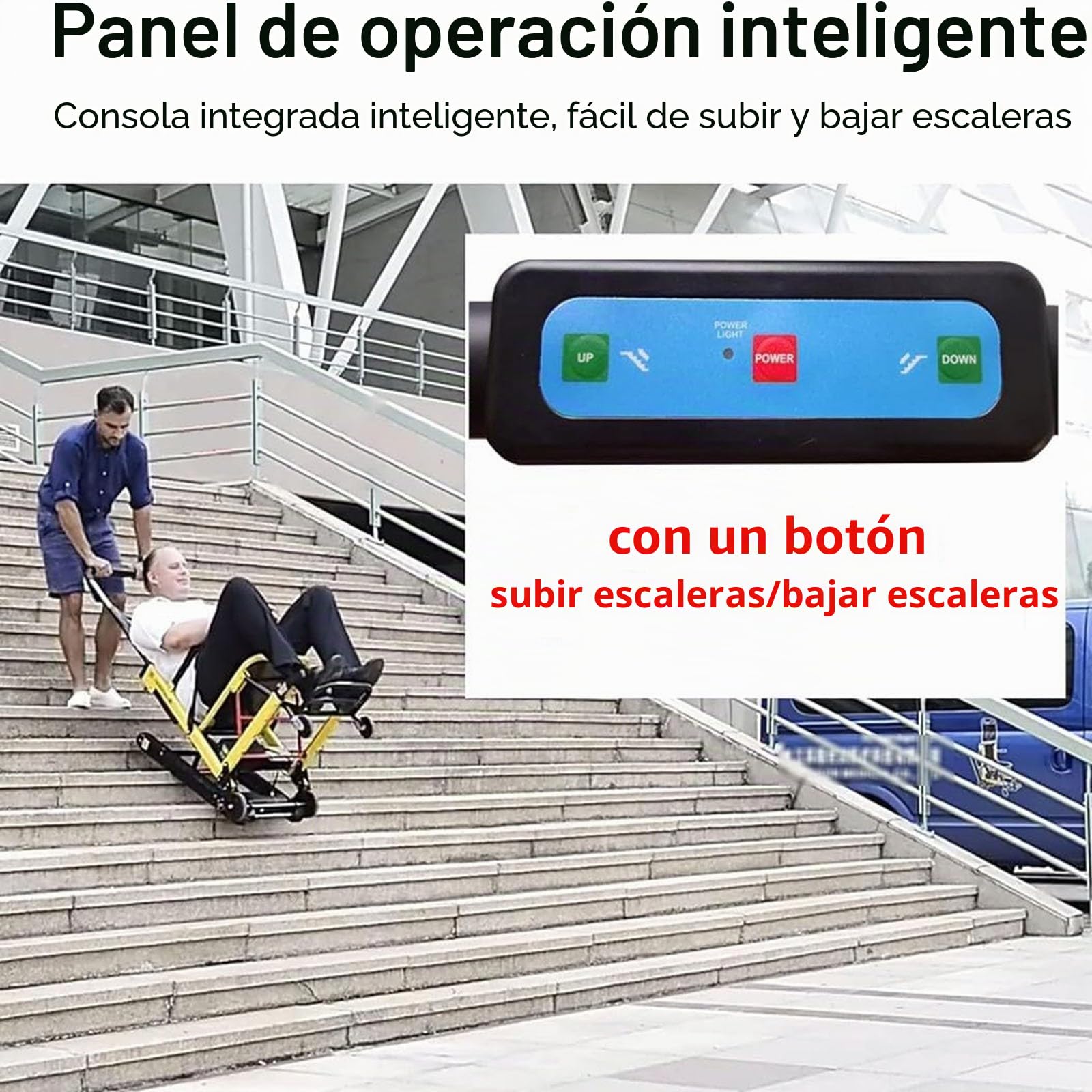 Salvaescaleras Portátil,Salvaescaleras Para Personas Mayores,Silla De Ruedas Eléctrica Plegable,Salvaescaleras Eléctricas,Scooter De Movilidad,Para Subir Y Bajar Escaleras Black