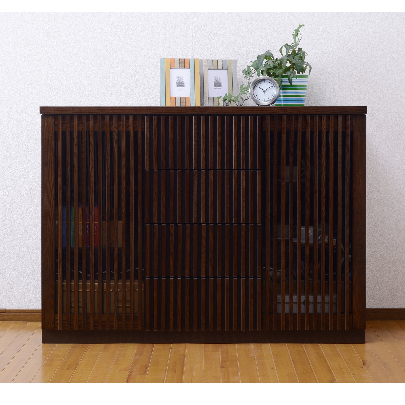 Amazon.co.jp: 大川家具 アビライト 日本製 キャビネット 天然木タモ材 