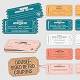 Blank Coupon Book For Him - 35 Love Coupons For Her, Blank Coupon Cards To Fill In, Valentine Gift Voucher Couple Coupon For Wife Husband, Birthday Gifts For Boyfriend From Girlfriend