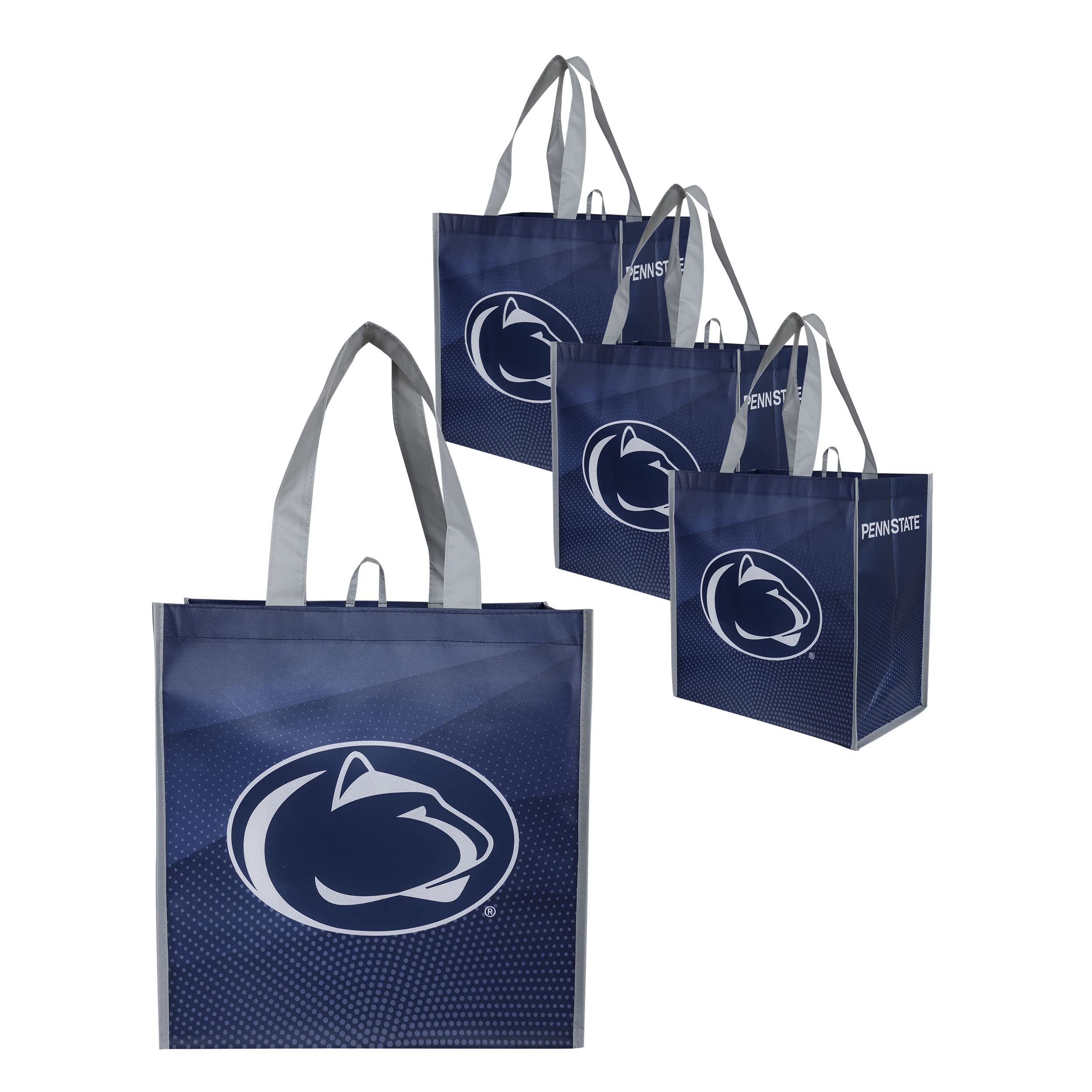 FOCO NCAA Team Logo Reusable Grocery Shopping Bags Totes