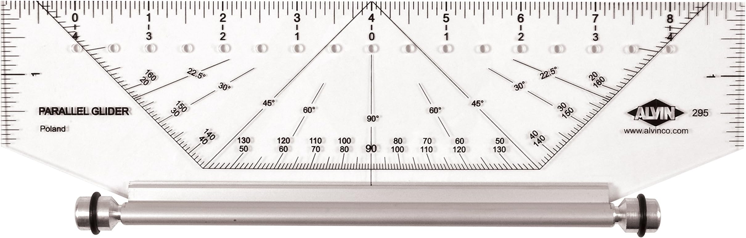 Alvin, 295M, Easy-To-Use Professional Parallel Glider Metric - 10 Inches