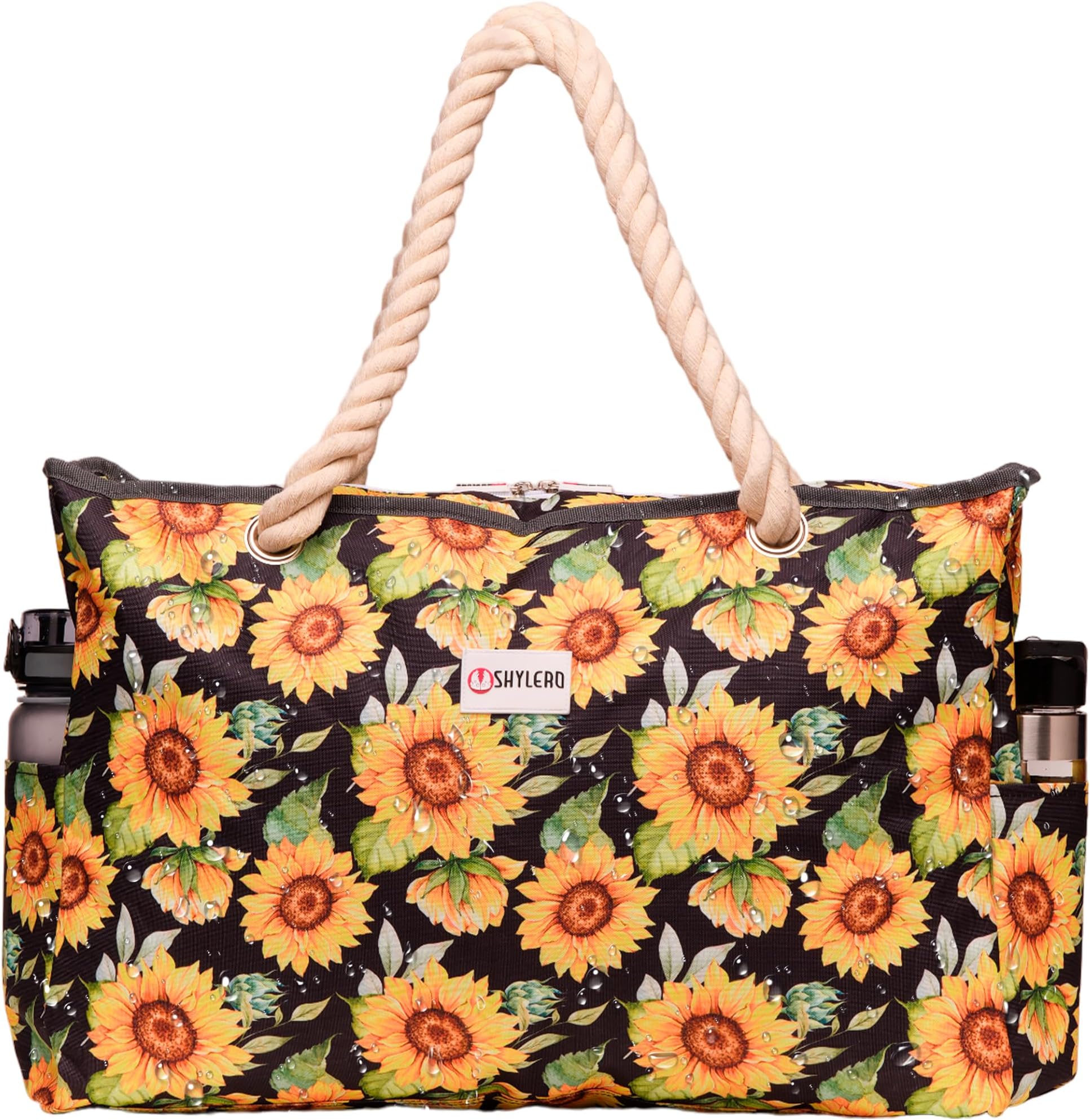 Beach Bag With Airtight Pouch, Tons of Pockets. Family Size - L22"xH15"xW6"