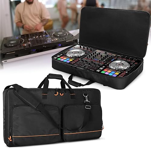 Miniatura 6 de Rexmica Bolsa de transporte compatible con Pioneer XDJ RXDDJ SXDDJ SX2  DDJ SX3  Denon MC7000  Numark NS6, bolsa de almacenamiento para controlador
