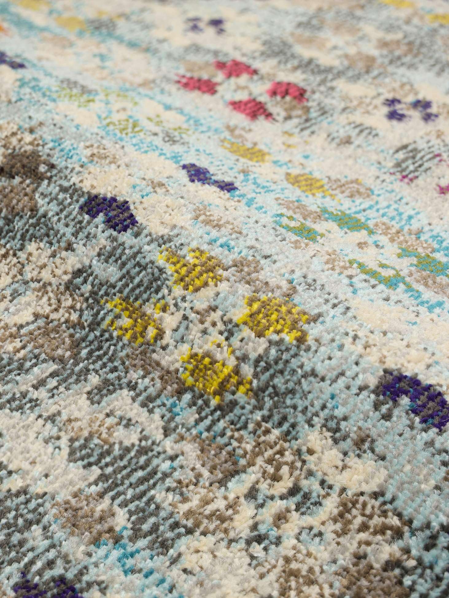RugVista Chillon Tapis, 160 x 230 cm, Clair Bleu/Multi