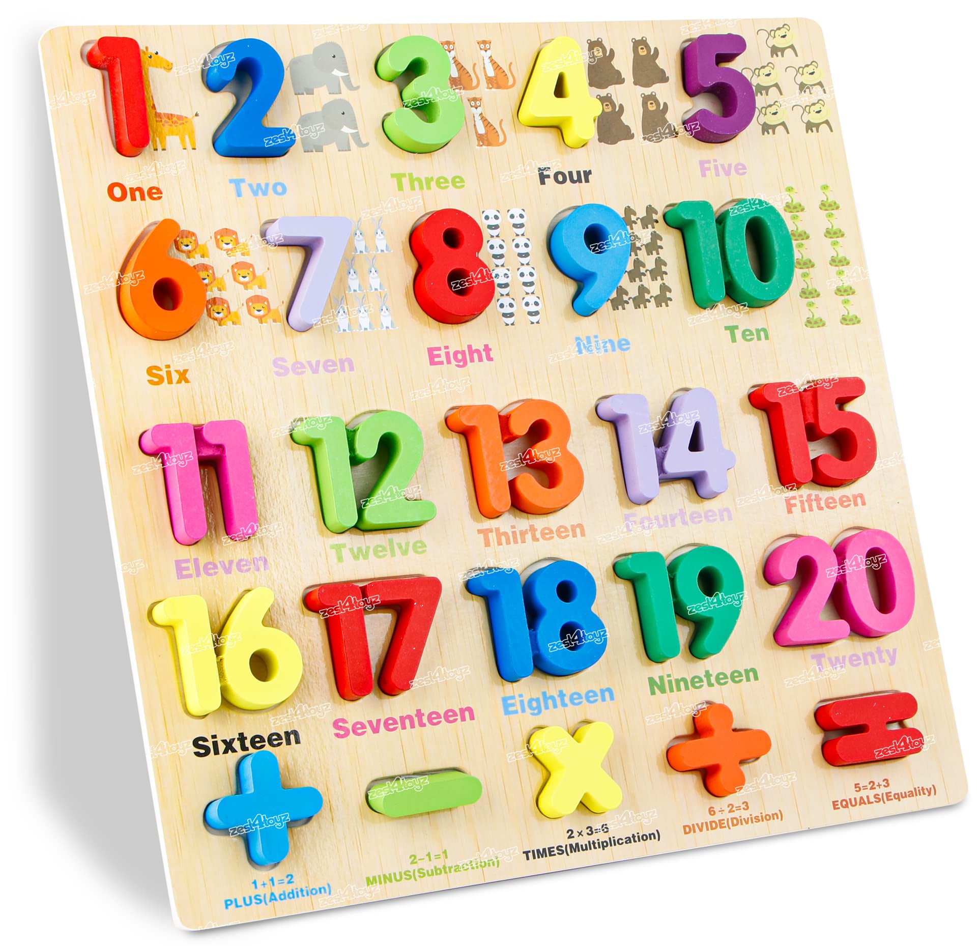 Zest 4 Toyz Puzzle Wooden Games for Kids My First Learning Wooden 