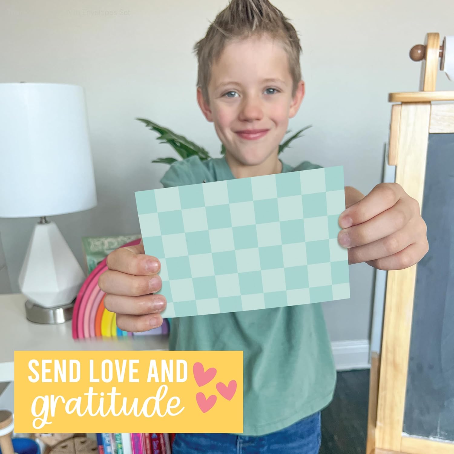 Hadley Designs Blank Cards and Envelopes 4x6 – 24 Greeting Blank Notecards with Envelopes Bulk, Notecards Stationery Card Set, Stationary Note Cards, Checker Greeting Card Pack, Designed in USA - Image 5