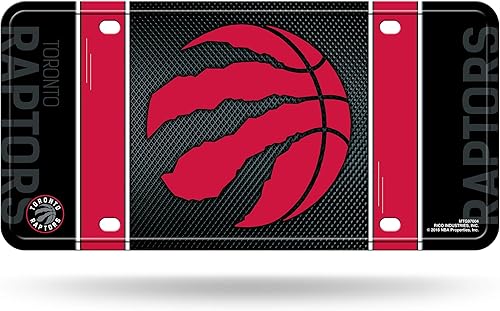 Miniatura 79 de Rico Industries Etiqueta de metal de baloncesto de la NBA de 6 x 12 pulgadas, ideal para camiones/coches/SUV