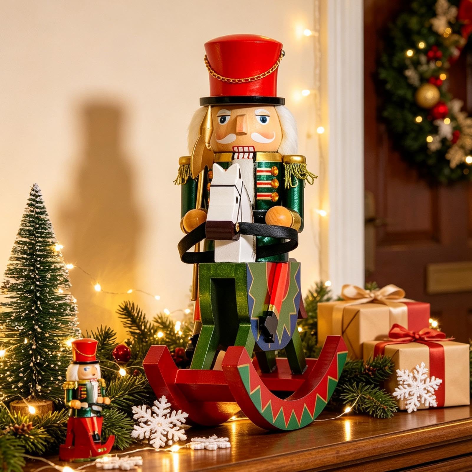 Cascanueces de Navidad, 30 cm, figura de soldado cascanueces