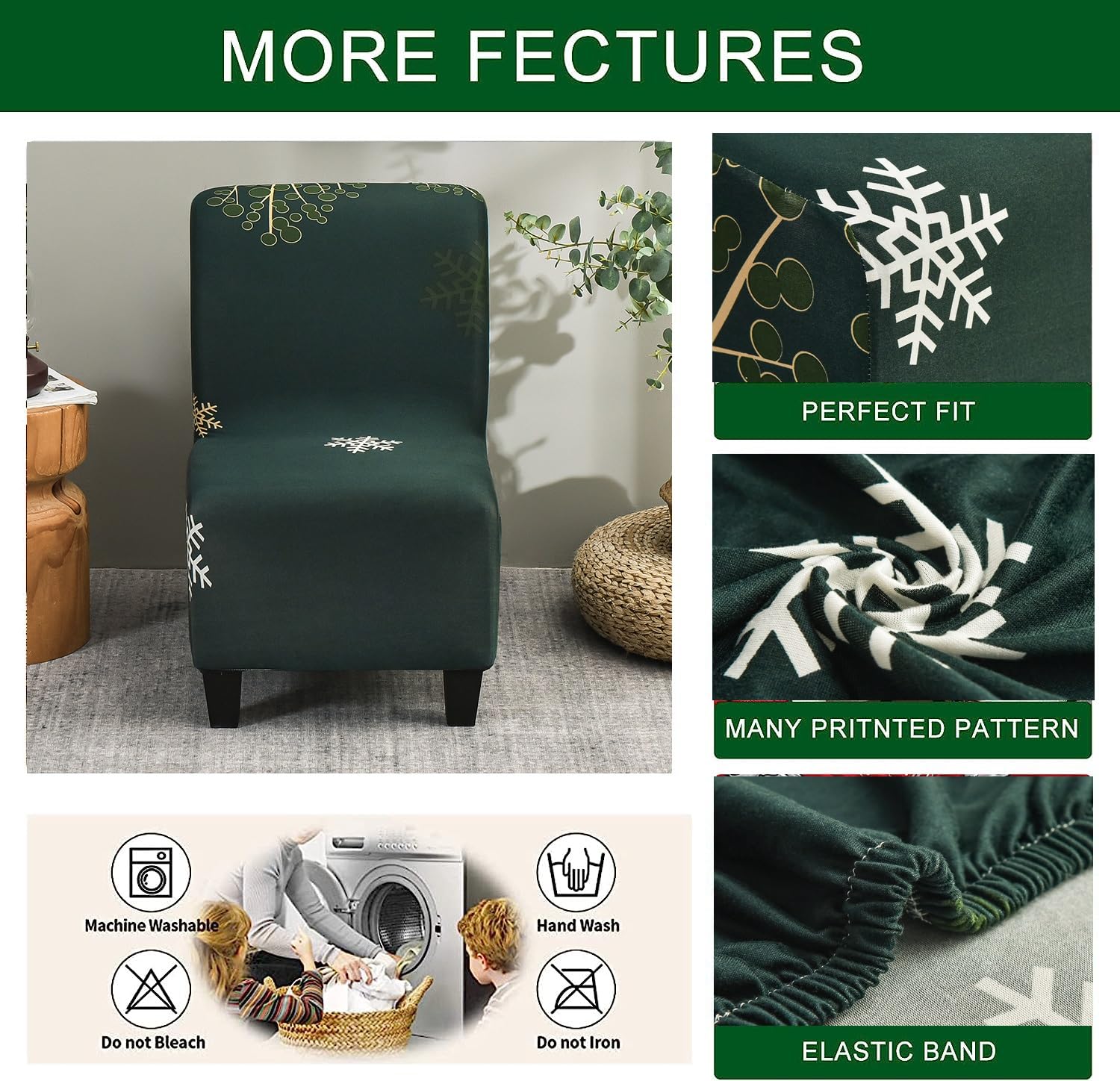 Coprisedia Elastico Senza Braccioli - Per Poltroncine, Tessuto Elasticizzato, Design Stampato - Foto 14