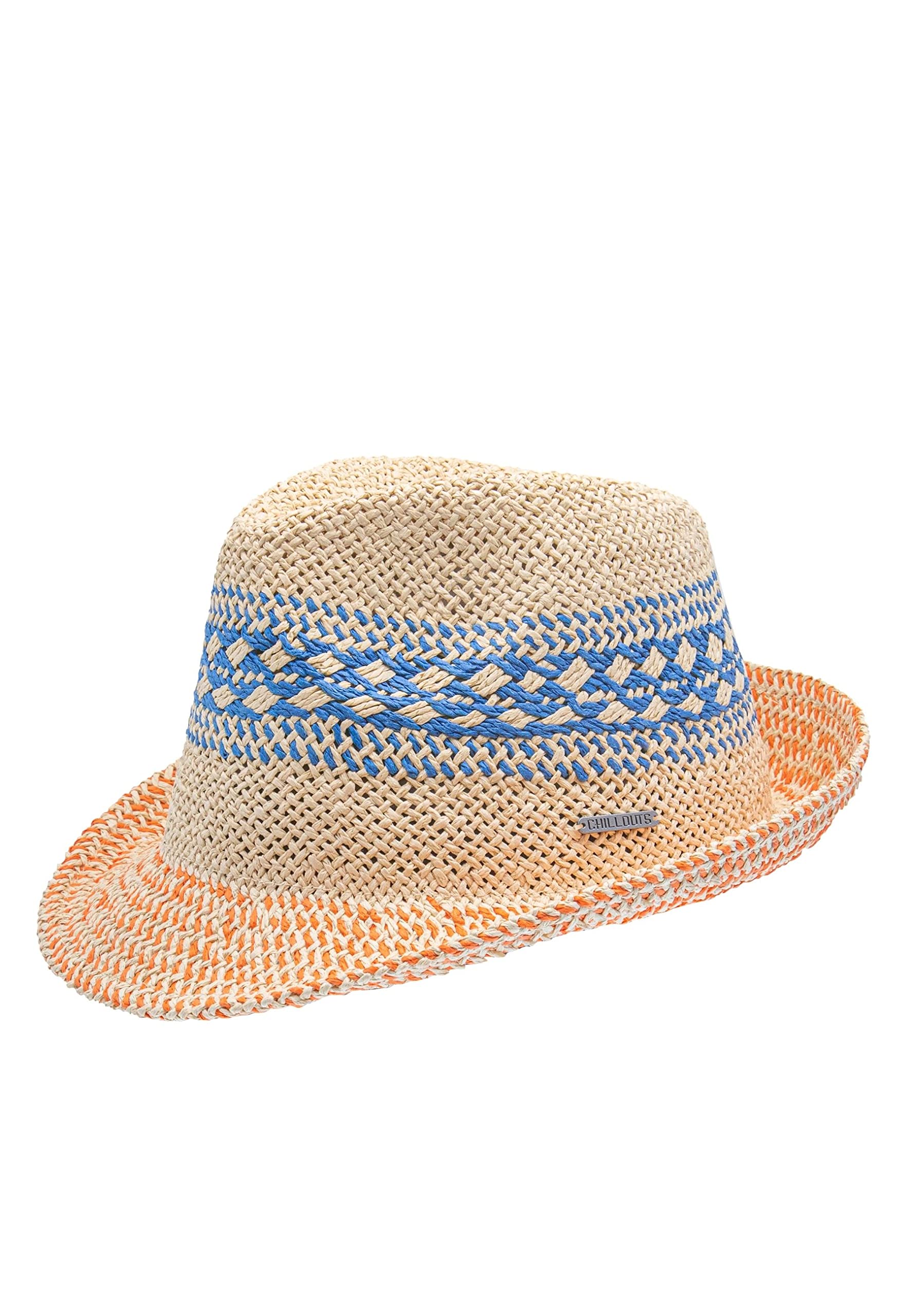 CHILLOUTS Trilby Strohhut Sommerhut Sonnenhut Strohtrilby Strandhut