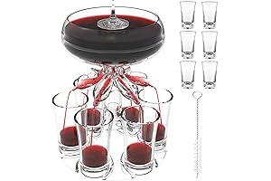 ALEVMOOM 6 Shot Glass Dispenser, Liquid Dispenser