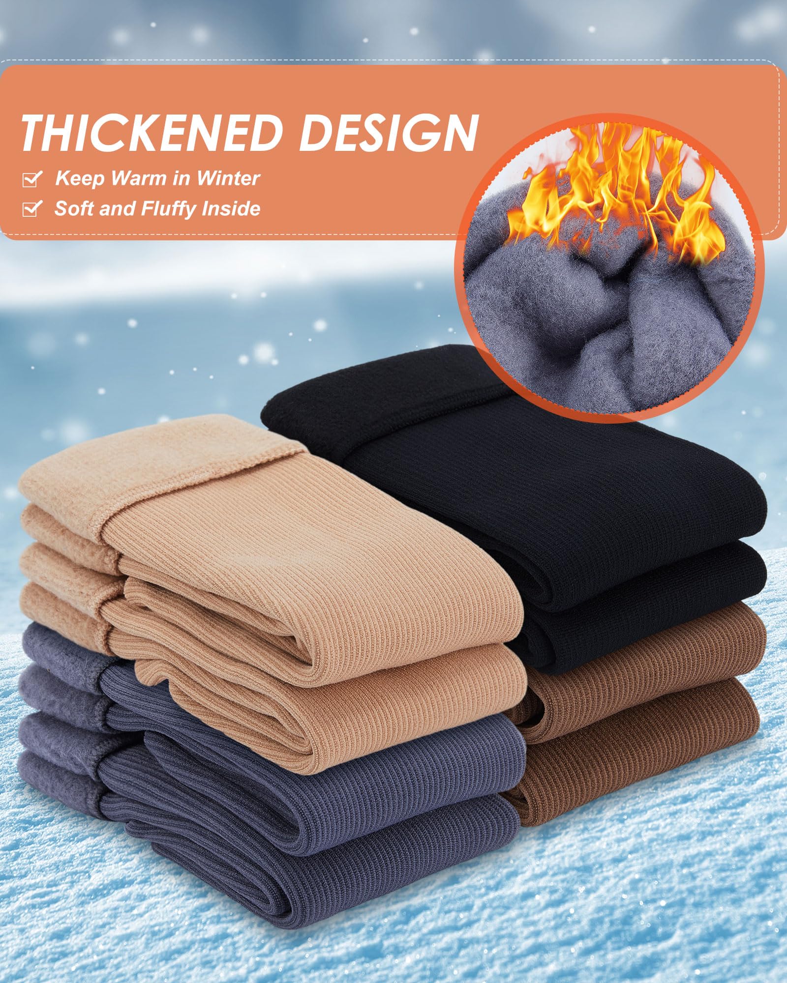 Xuhal 60 pares de calcetines térmicos cálidos de invierno a granel, calcetines gruesos con calefacción para mujeres y hombres, clima frío, senderismo