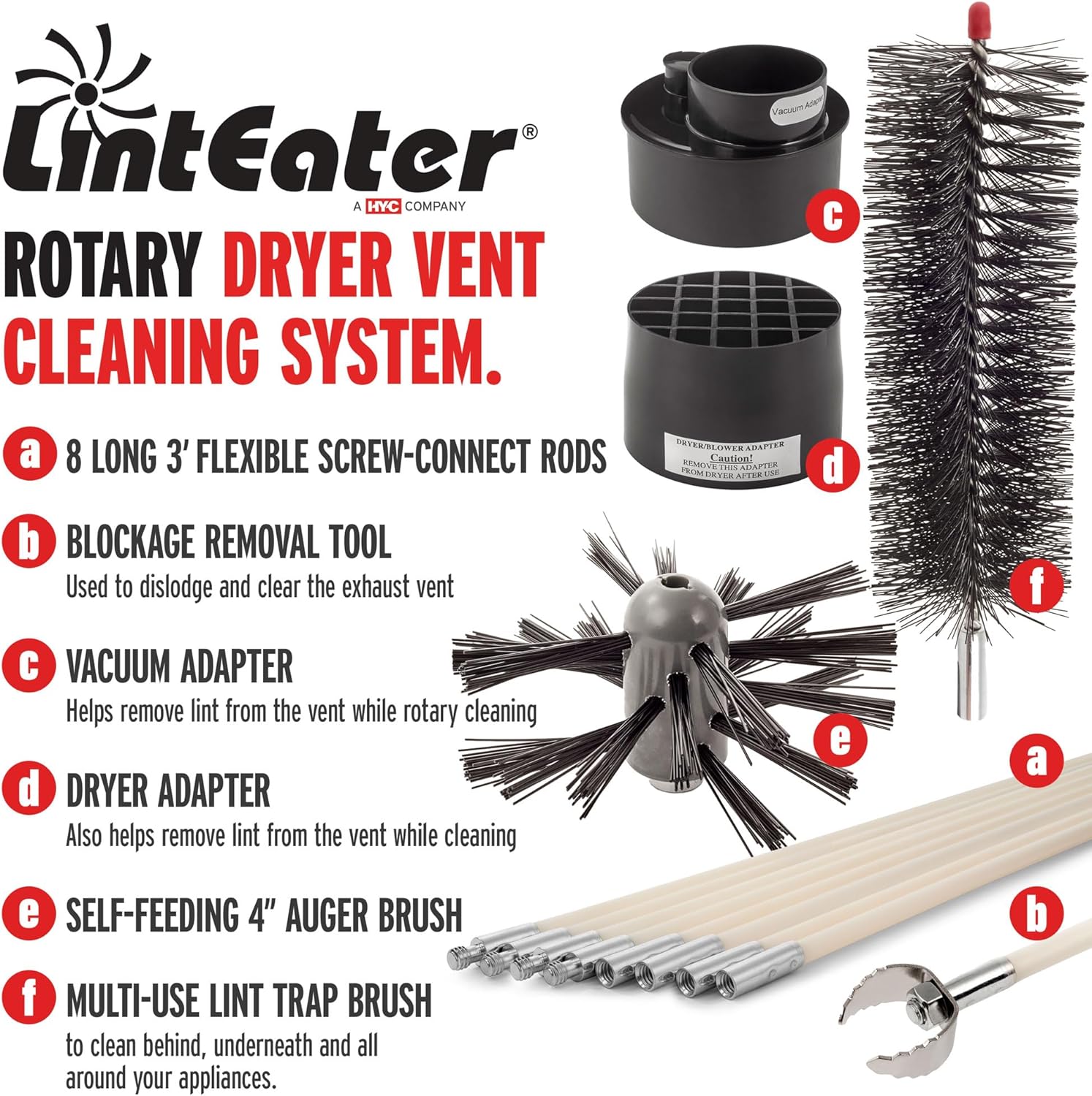 Dryer Vent Duct Cleaning Kit Gardus RLE24 Kuwait Ubuy