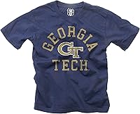 Vista 105 de Wes and Willy Camiseta de algodón orgánico de manga corta para niños de la NCAA