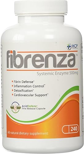 Miniatura 8 de HCP Formulas - Fibrenza - Complejo enzimático sistémico con enzimas fibrinolíticas y proteolíticas - Defensa de fibrina y apoyo cardiovascular -