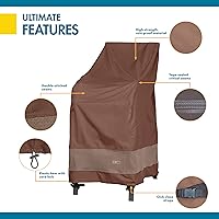 Vista 5 de DUCKCOVERS Ultimate - Funda impermeable para silla de patio apilable de 28 pulgadas, fundas para sillas de exteriores