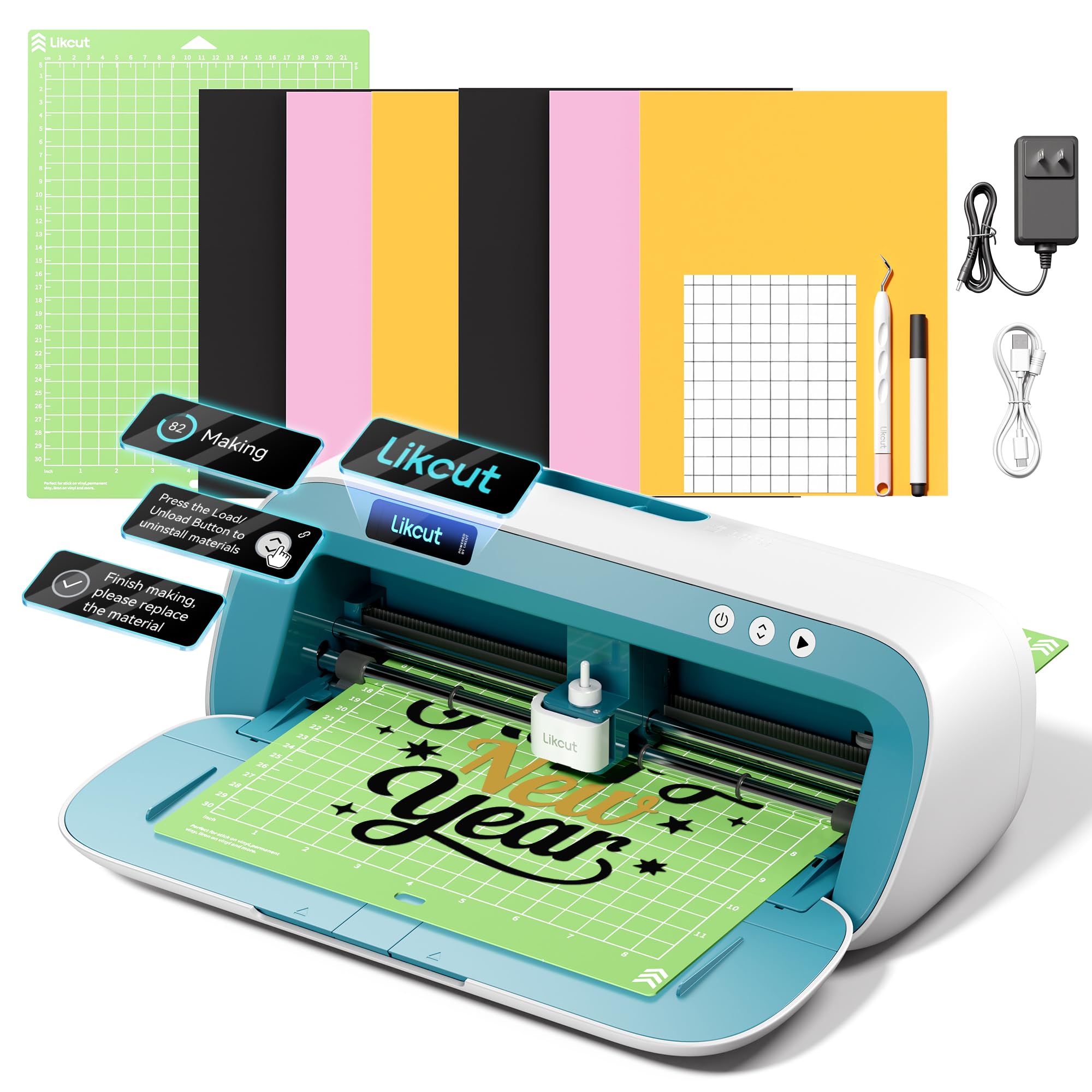 Likcut S41 Vinyl Cutter - AI Sticker & HTV Cutting Machine -1