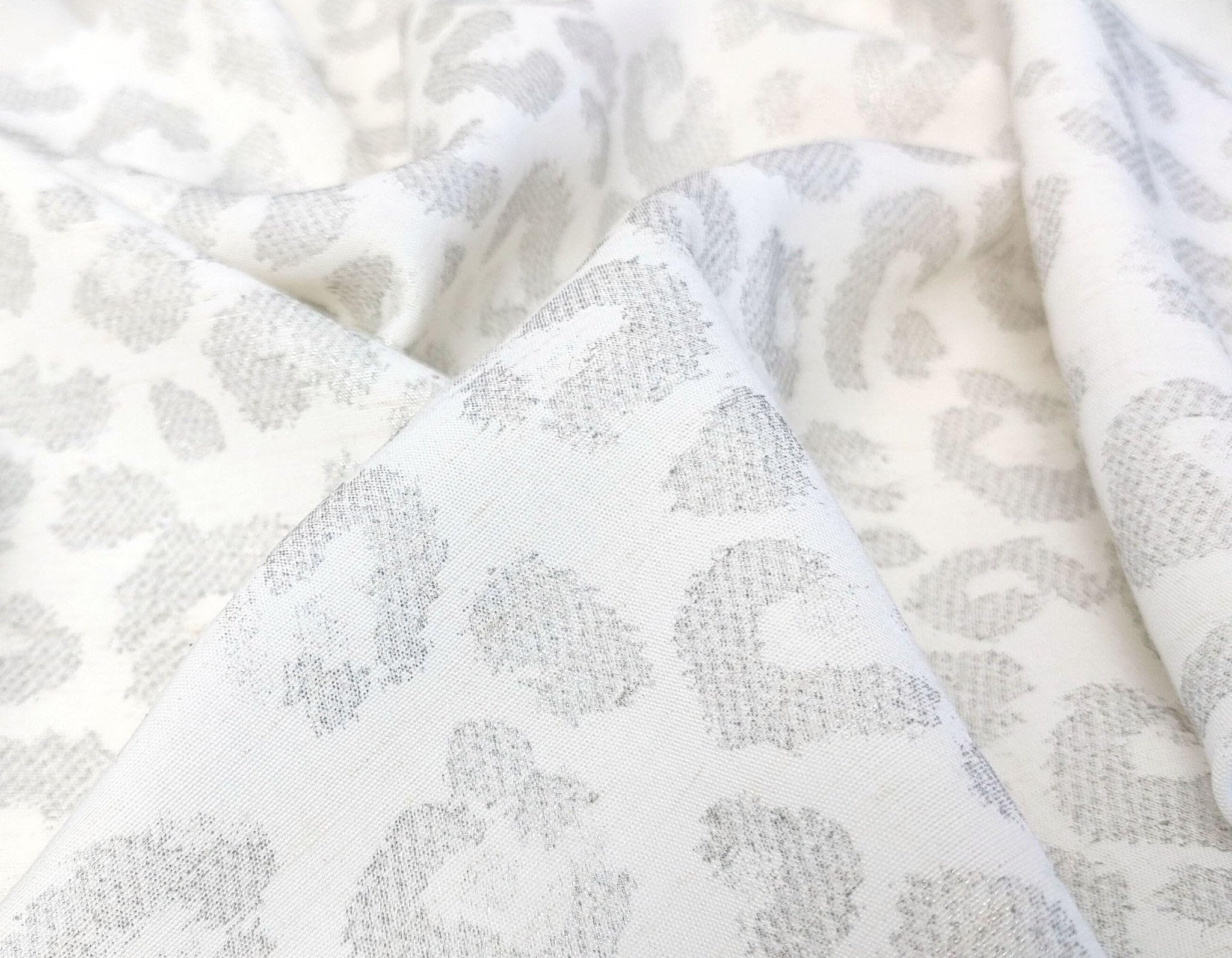 Amazon | TheLinenLab リネン生地 薄手 【 ホワイト/白色/アニマル