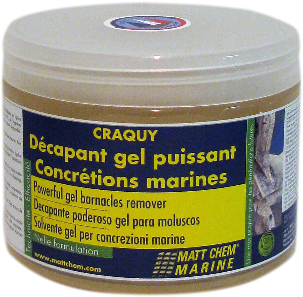Matt Chem 661M Craquy Décapant gel puissant concrétions marines