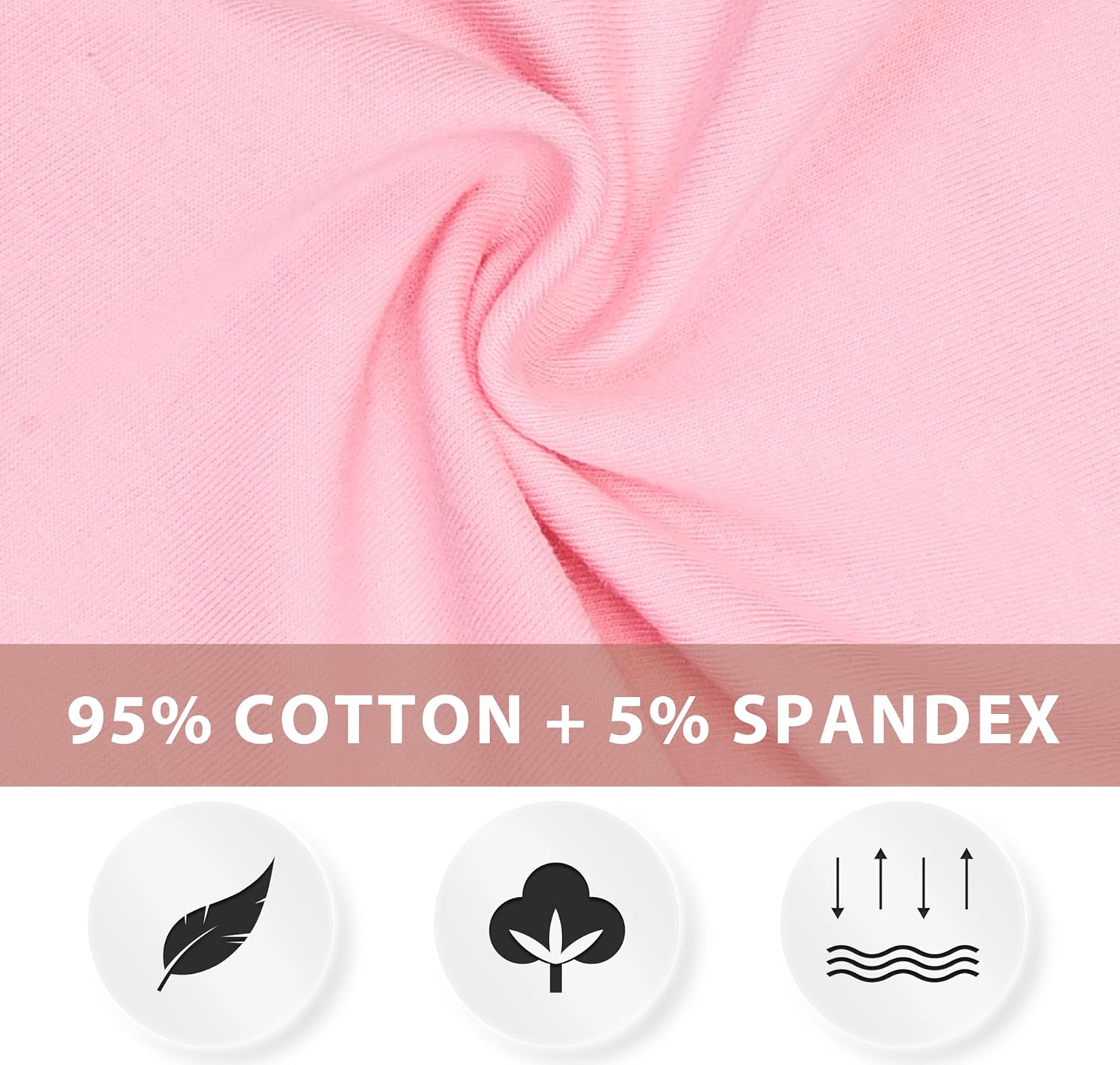 FEQO 4 Pack Girls Cotton Leggings Pants Full Length Basic Leggings Stretchy Legging Footless Tight Pants - Image 4