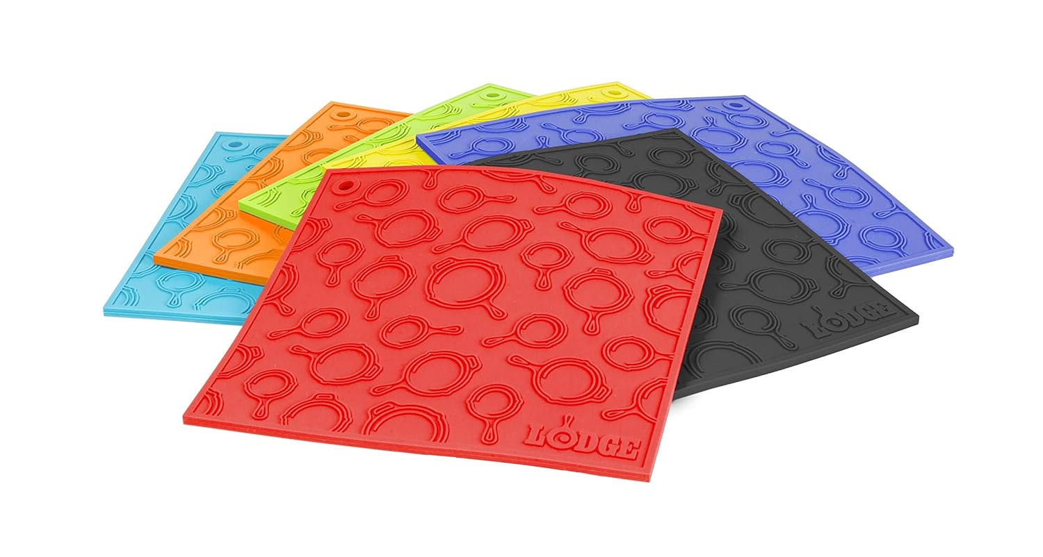 Bіg Sаlе Lodge Square Silicone Skillet Trivet, 7, Black