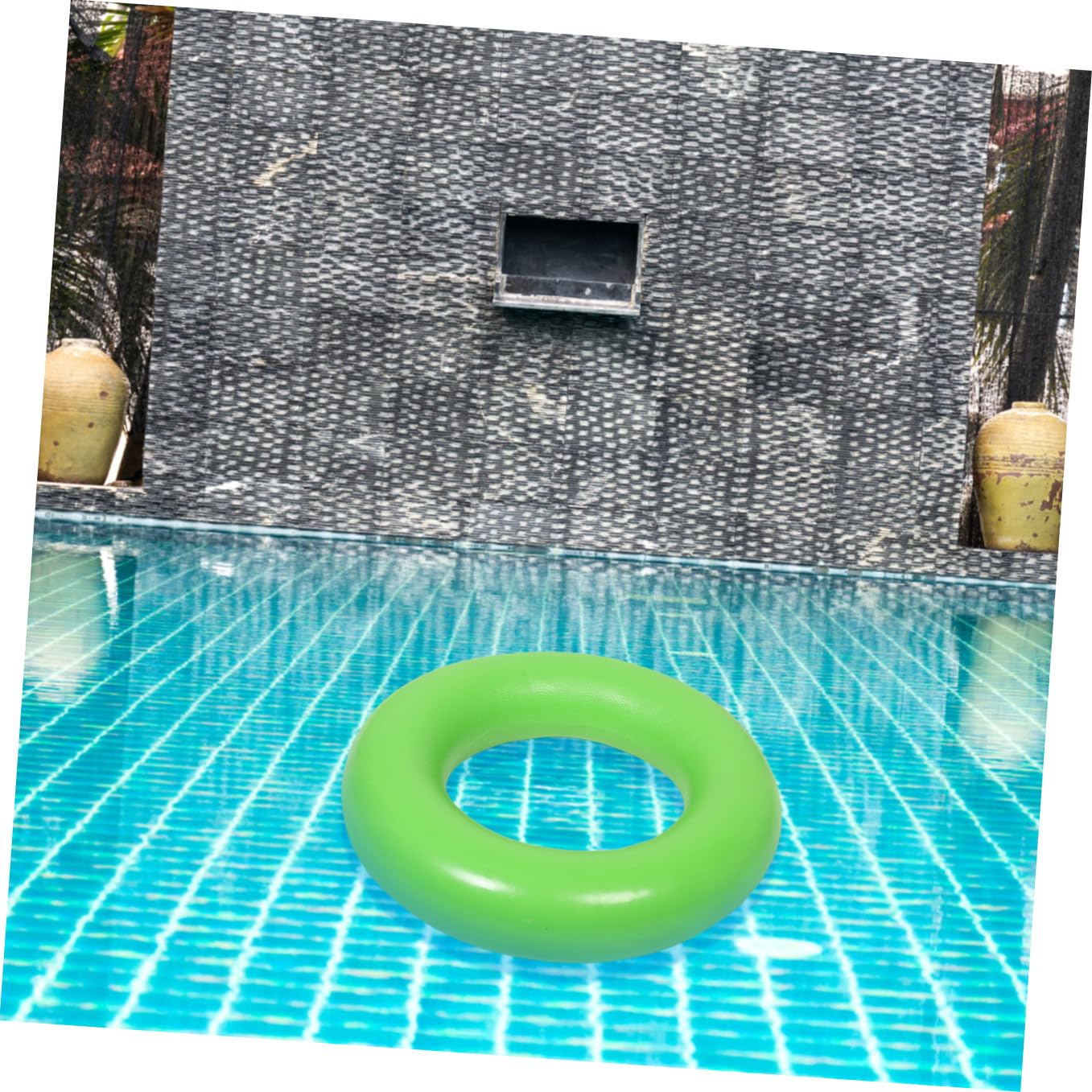 Anillo de Natación Inflable para Adultos 80cm de Goma Negro