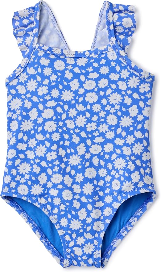 Amazon Essentials Maillot de Bain 1 Pièce Bébé Fille Style Rétro à Volants