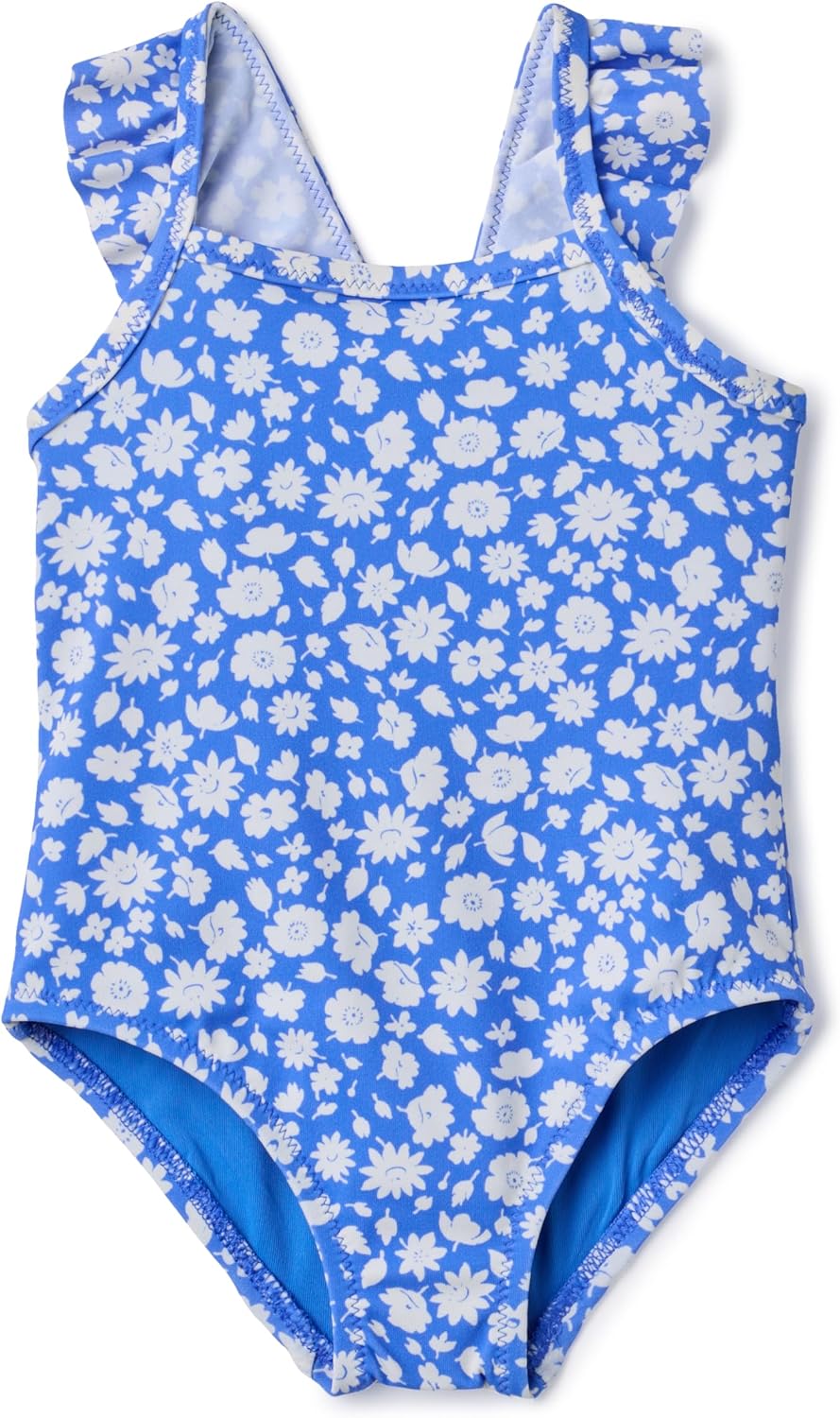 Amazon Essentials Baby Girls' Frill One-Piece Swimsuit