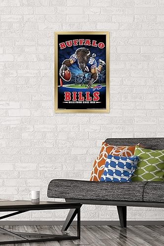 Miniatura 8 de Trends International NFL Buffalo Bills - Póster de pared de End Zone 17, 22.375 x 34 pulgadas, paquete de póster y montaje