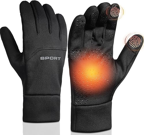 Guantes de invierno para hombre y mujer, resistentes al viento, impermeables, cálidos, para pantalla táctil, para fitness, correr, ciclismo