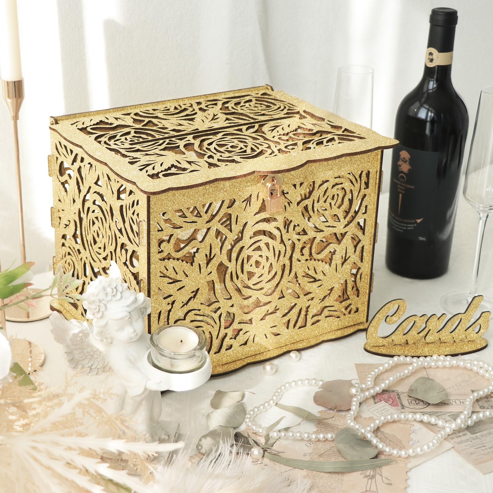 BlossomBox: Collapsible Floral Money & Gift Box For Baby, Bride Shower...