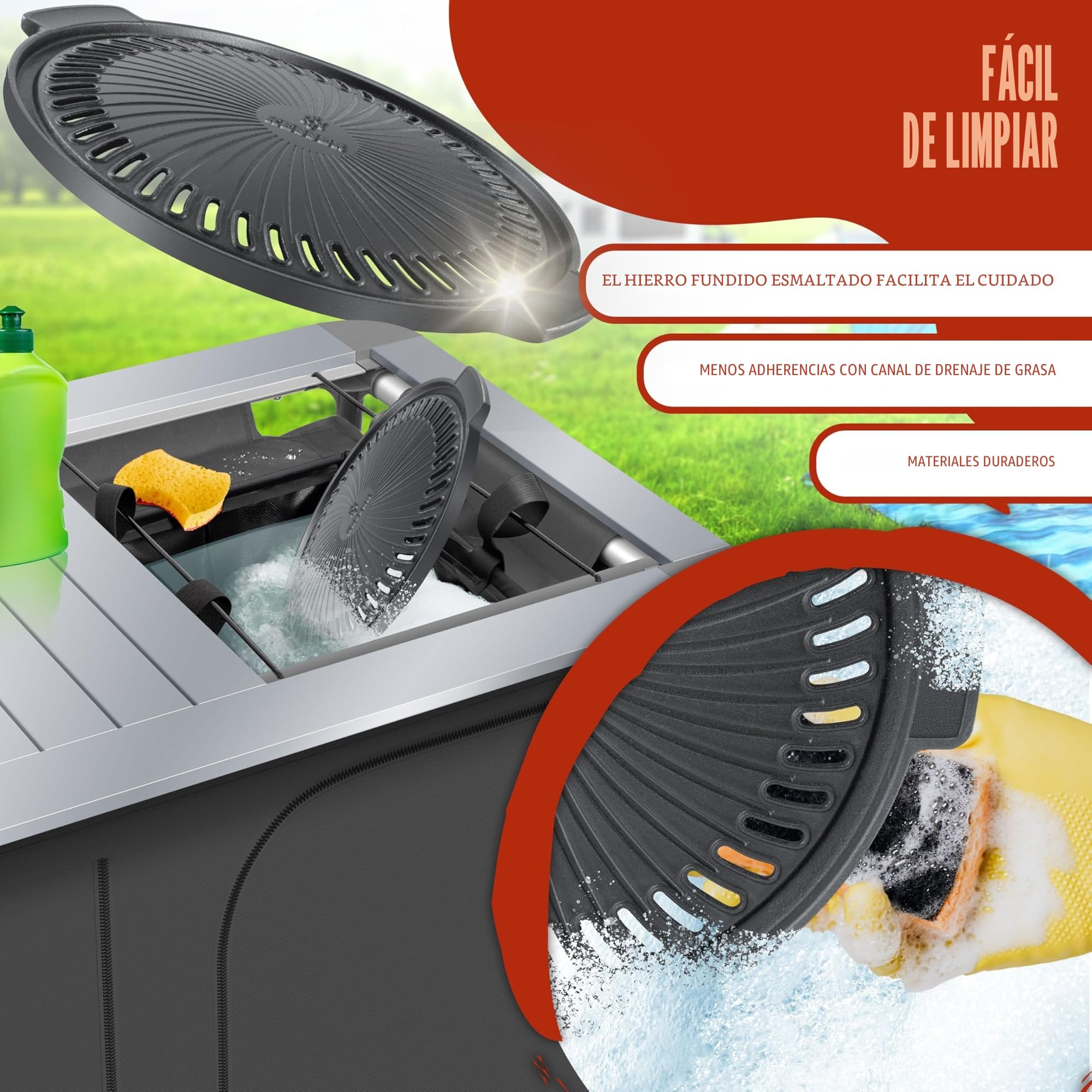 KESSER® Placa de cocción para estufa de cohetes, horno holandés, barbacoa, cohete, estufa de leña, hornillo de camping, barbacoa de camping