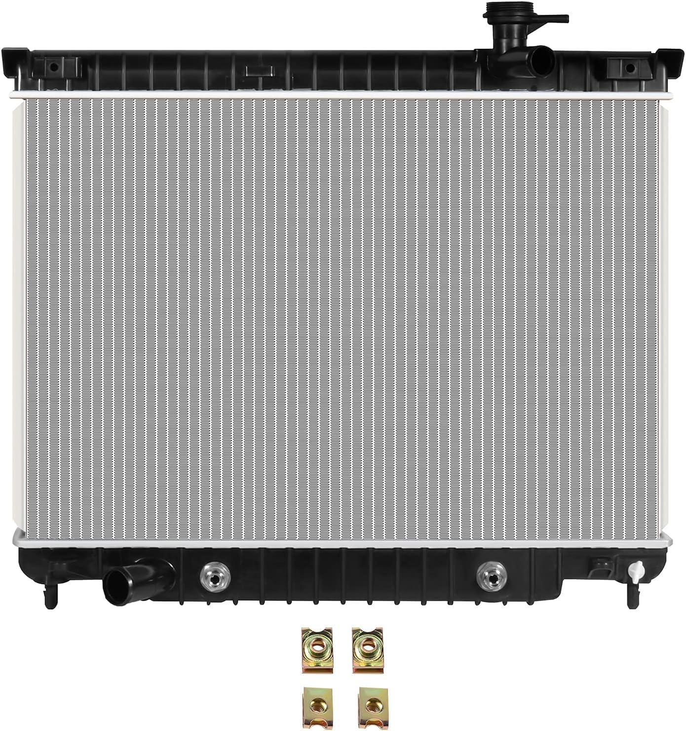 ECCPP 2458 Radiator fits for Trailblazer 2002 2003 2004 2005 2006 2007 2008 2009 LT L6 4.2L 2003-2008 Base L6 4.2L 2003 2004 2005 2006 EXT L6 4.2L