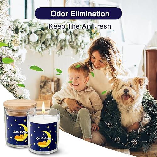 Miniatura 4 de OSHINE Juego de velas perfumadas la vela perfumada de cera de soja de vidrio es muy adecuada para mujeres baño yoga Navidad cumpleaños y día de la