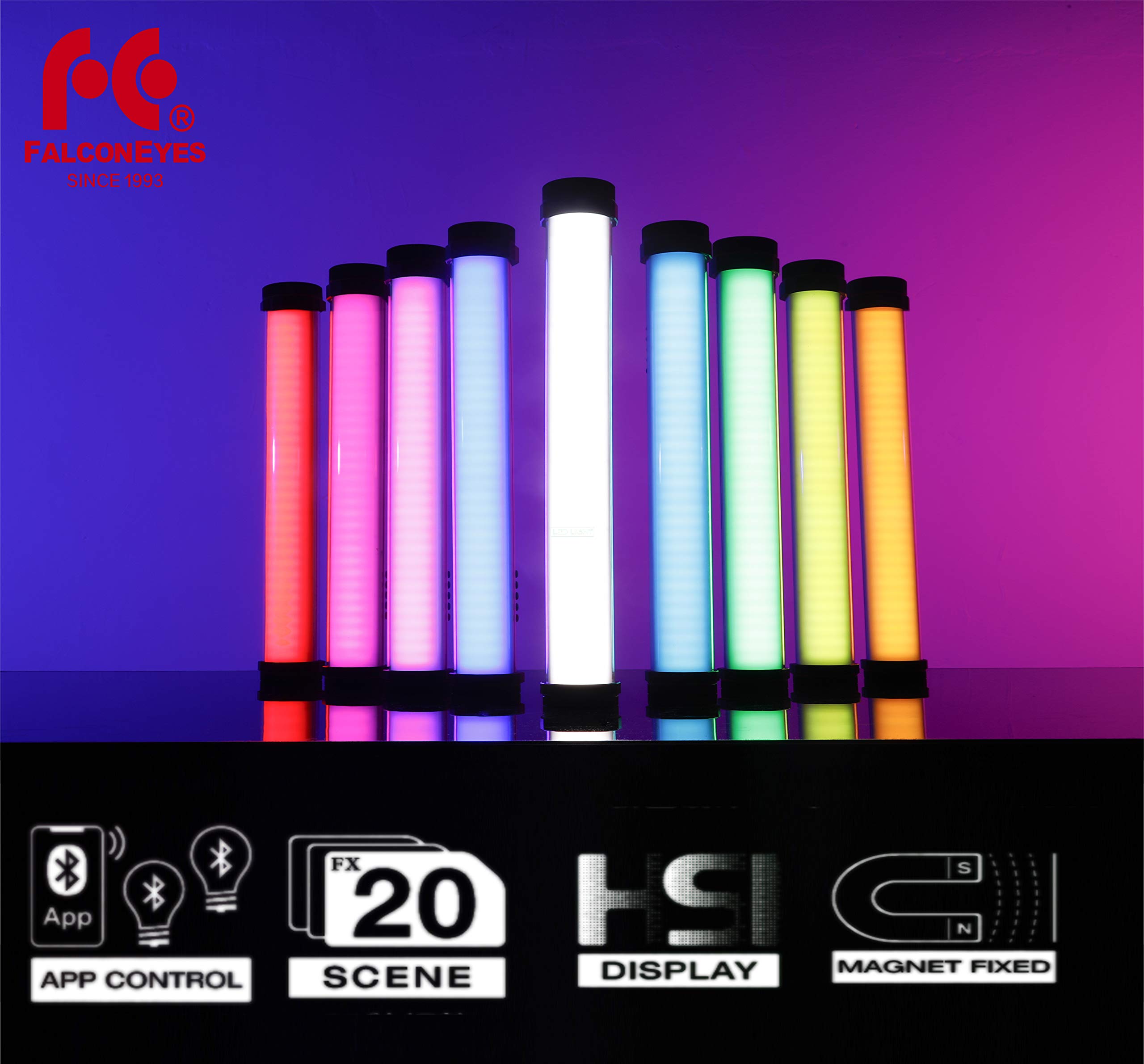 Falcon Eyes Irisa 1 RGB Light Wand 13W Stick Luz De Ano Fotografía - View #9