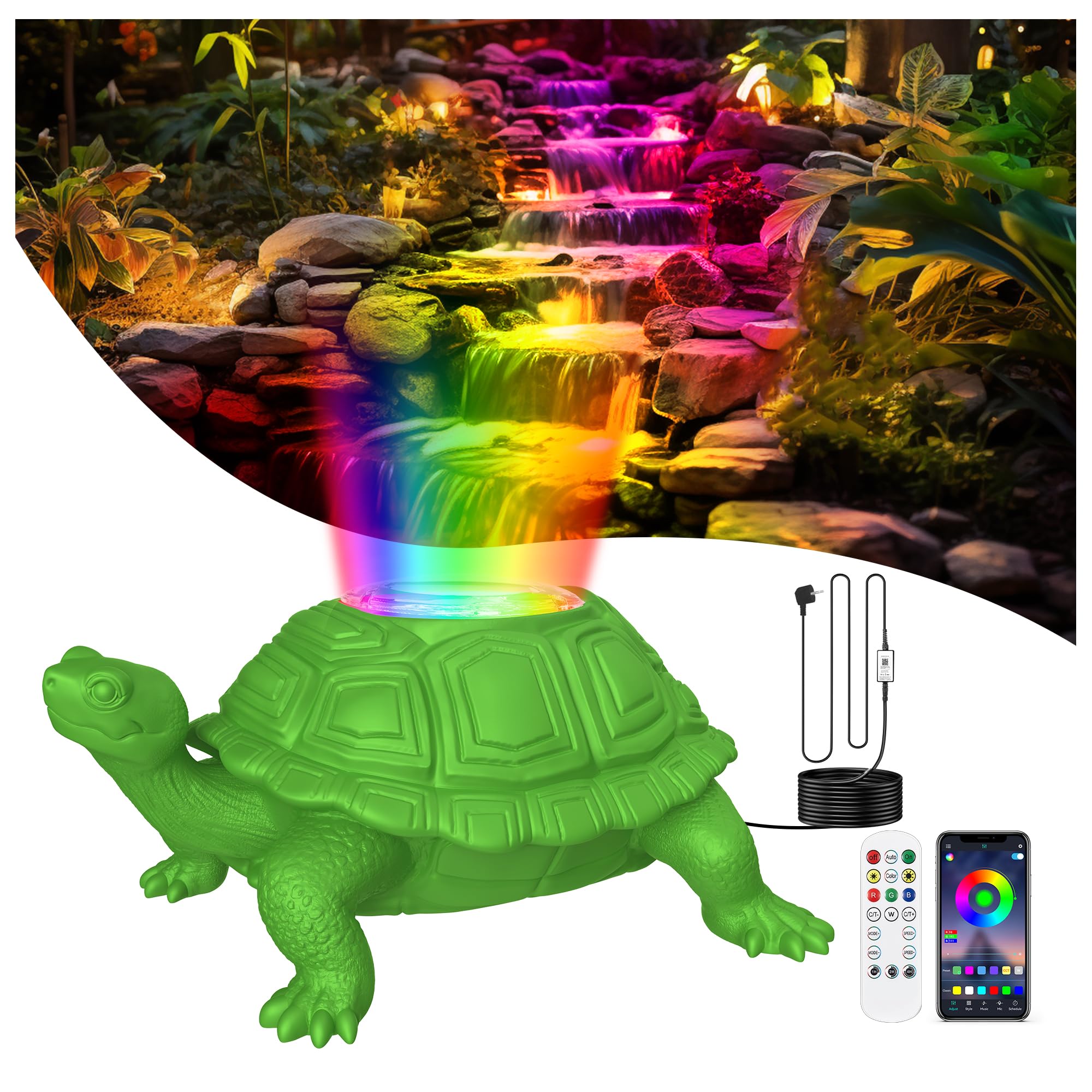 Faretto LED Subacqueo 10W 12V RGB - Impermeabile Per Barche, Acquari, Stagni, Con Telecomando - Foto 11